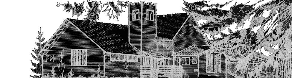 Line drawing of Scholls Community Church